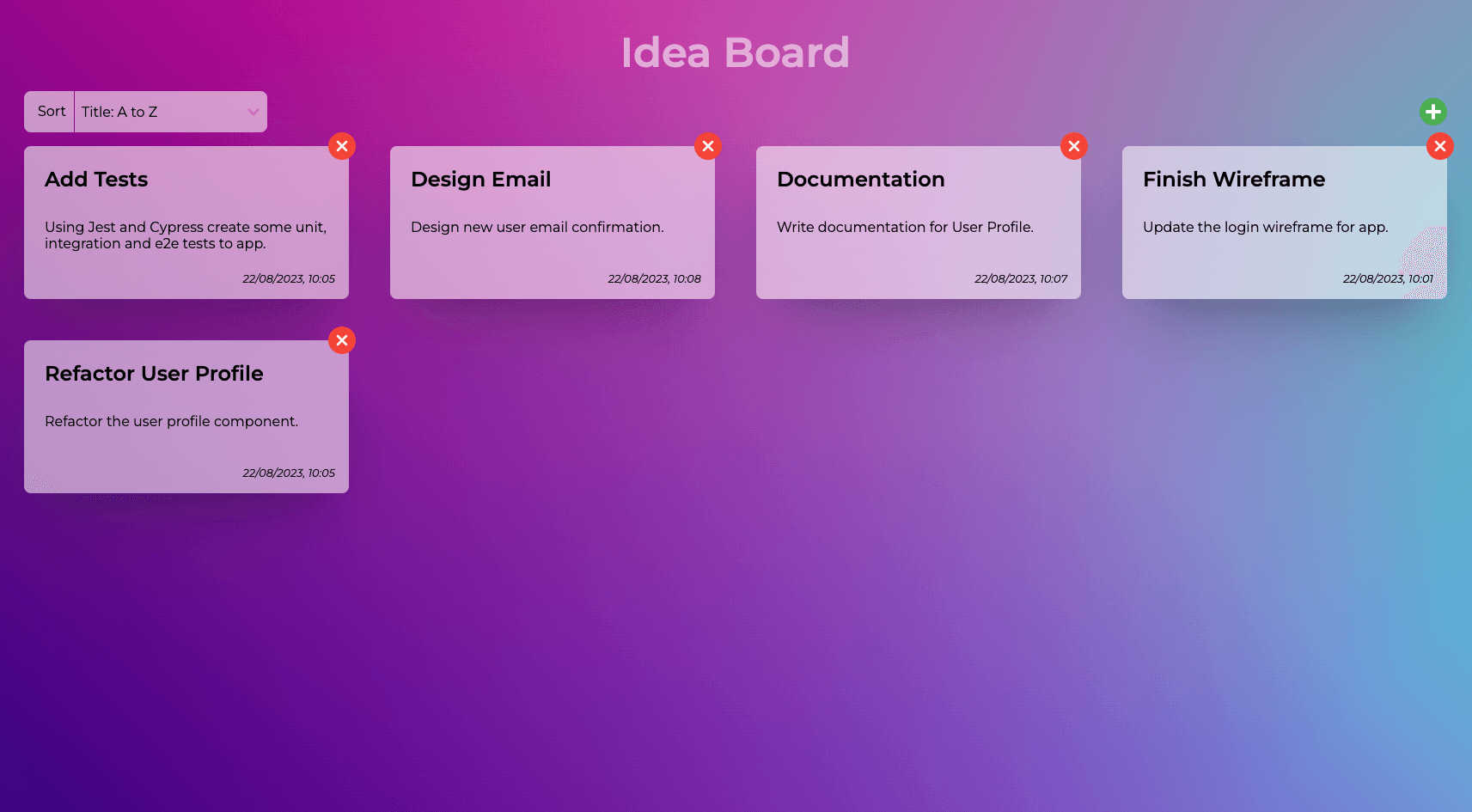 Idea Board Preview